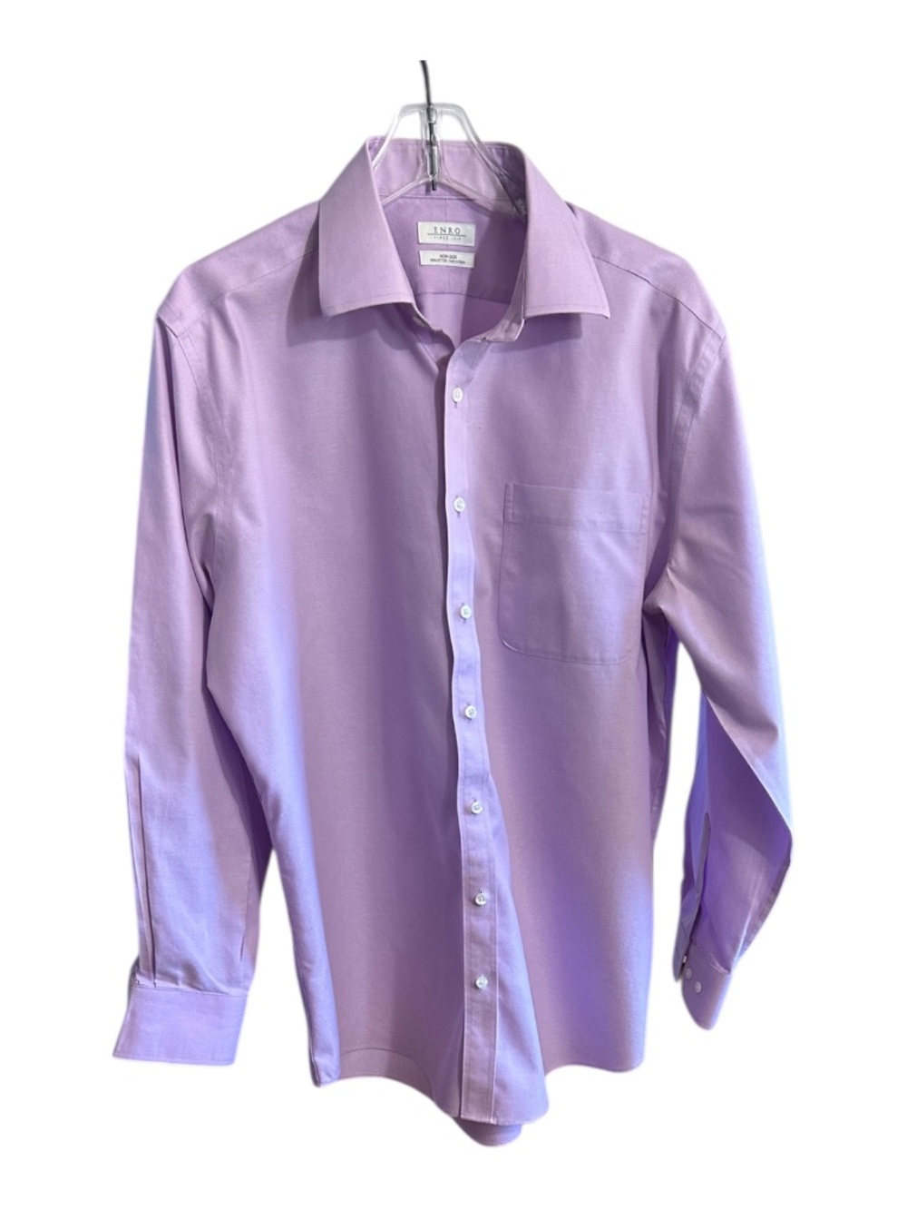 Men's Enro Lavender Button up Shirt-Size 16 1/2